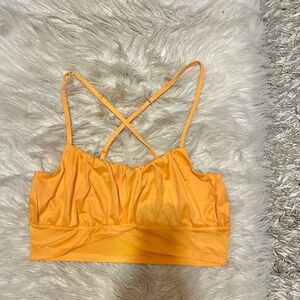 Orange Cropped Cami Top